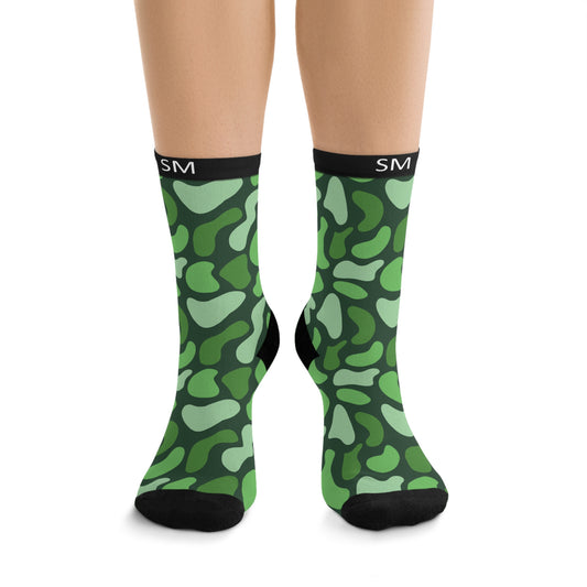 Green print Socks